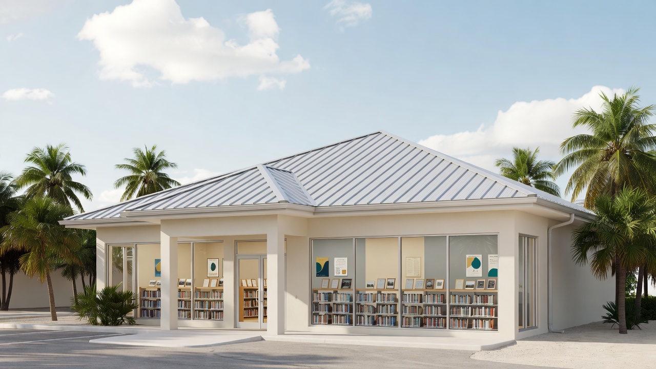 Key West Library Returns After Month-Long Roof Replacement and Interior Refresh