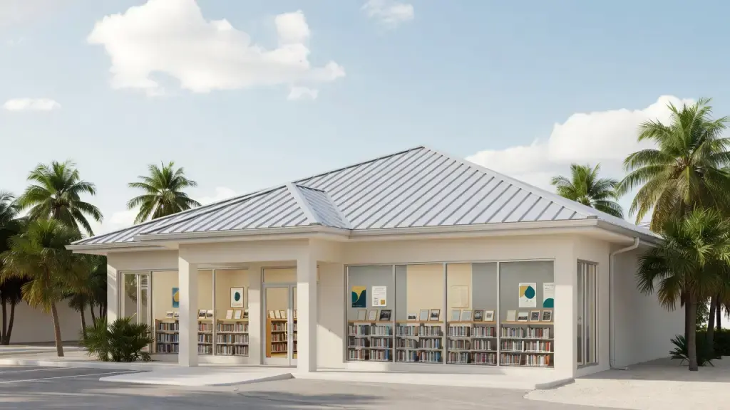 Key West Library Returns After Month-Long Roof Replacement and Interior Refresh